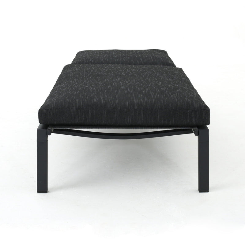 Modern Chaise Lounge With Water Resistant Fabric Cushions by HouseOfZazla