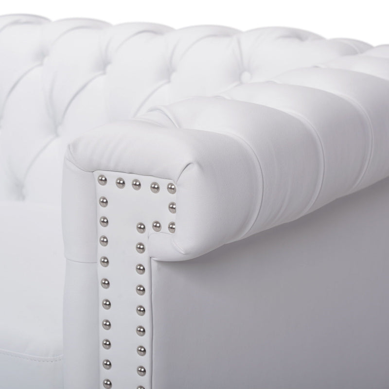 Chesterfield Style 3 Seater Sofa With Deep Button Tufting by HouseOfZazla