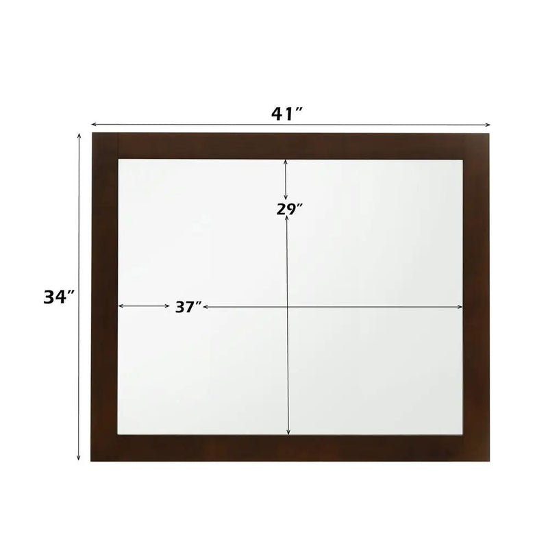 Oberreit - Mirror - Walnut by Unique Piece Furniture
