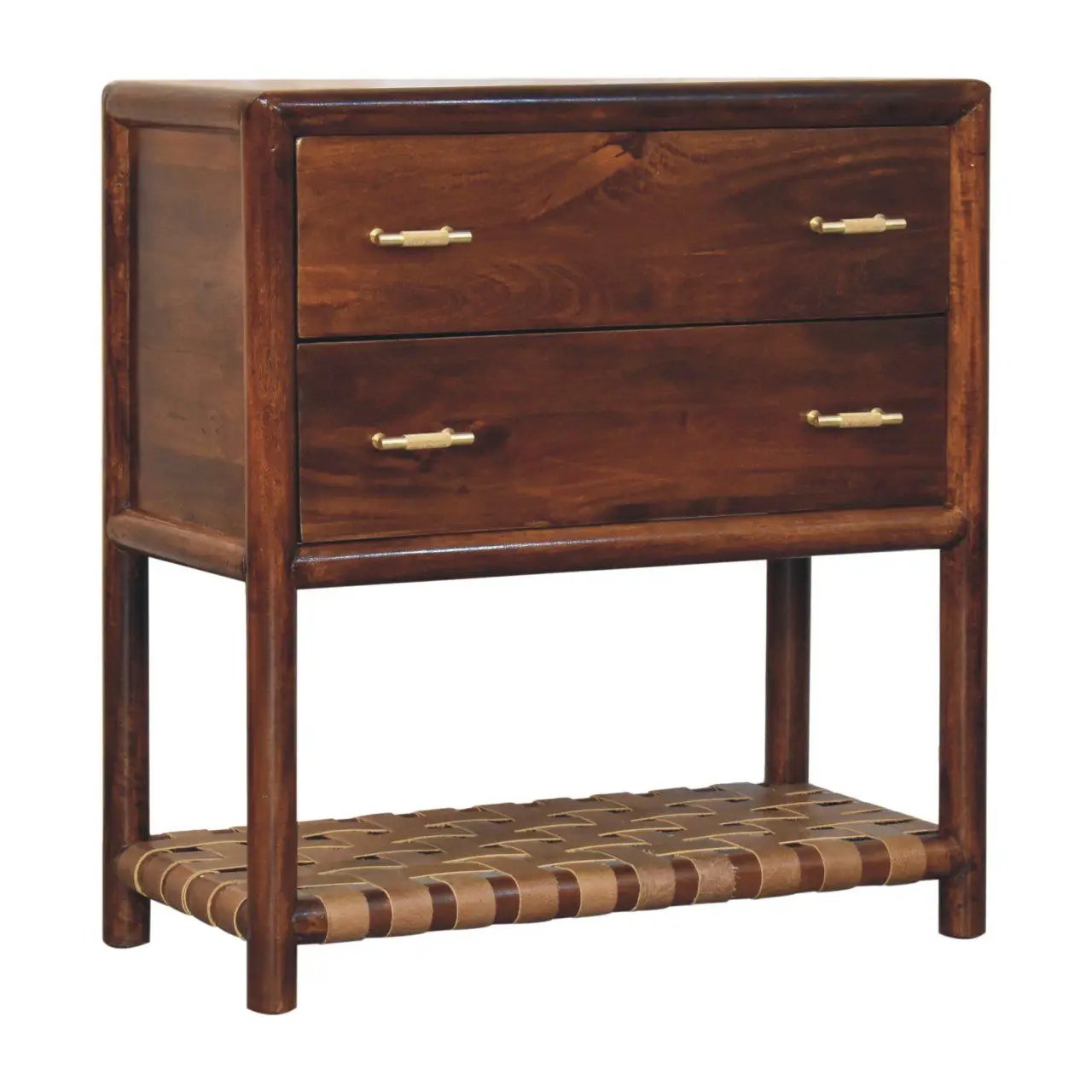 Regency - Woven 2 Drawer Nightstand - Brown by HouseOfZazla