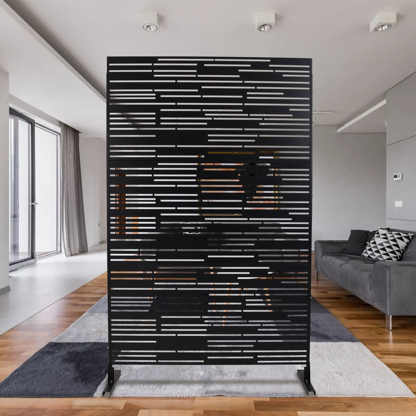 Outdoor & Indoor Freestanding Metal Privacy Screen by HouseOfZazla