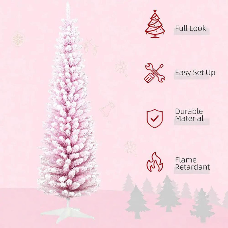 Snow Flocked Artificial Christmas Tree by HouseOfZazla
