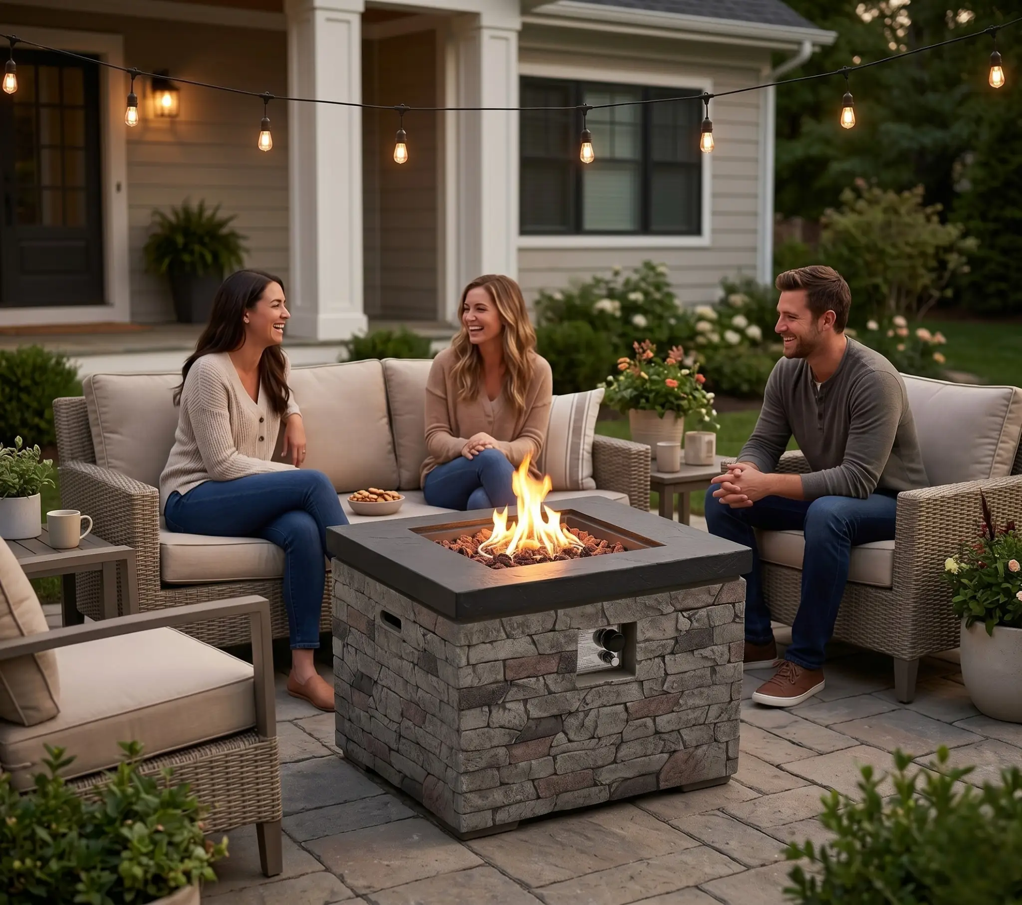 32-Inch Outdoor Fire Pit Table by HouseOfZazla