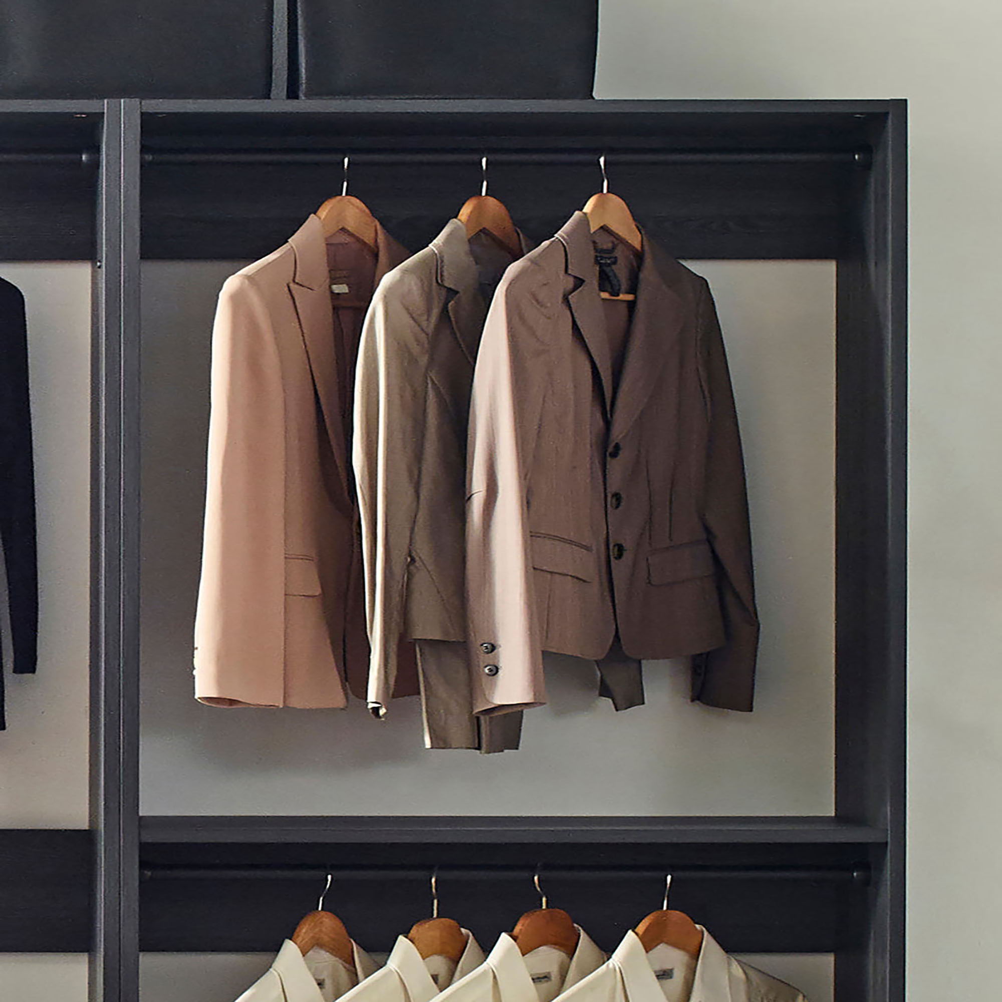 Monica - Walk-In Closet System With Spacious Storage - Gray by HouseOfZazla