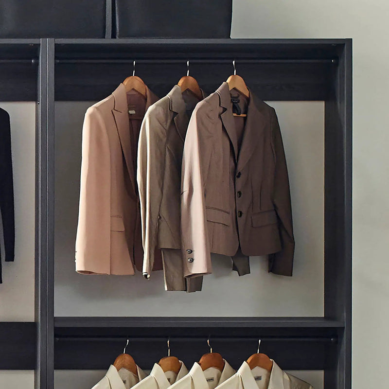 Monica - Walk-In Closet System With Spacious Storage - Gray by HouseOfZazla