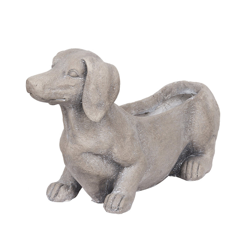 Manon Dog Planter Garden Decor with Durable Magnesium Oxide - Gray, photo 2 of 10
