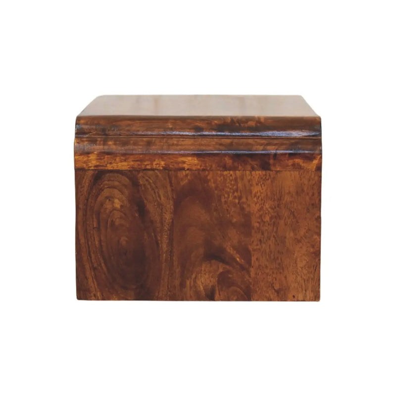 Artisan Furniture Solid Wood Avora Wall-Mounted Chestnut Bedside by HouseOfZazla