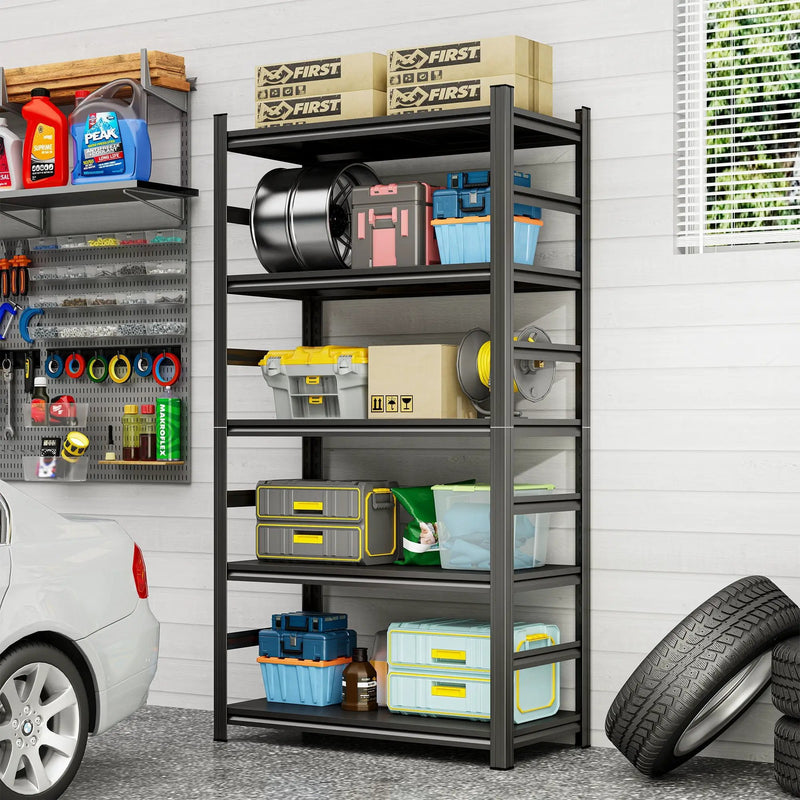 5 Tier Heavy Duty Shelving Unit Adjustable Shelving Units by HouseOfZazla