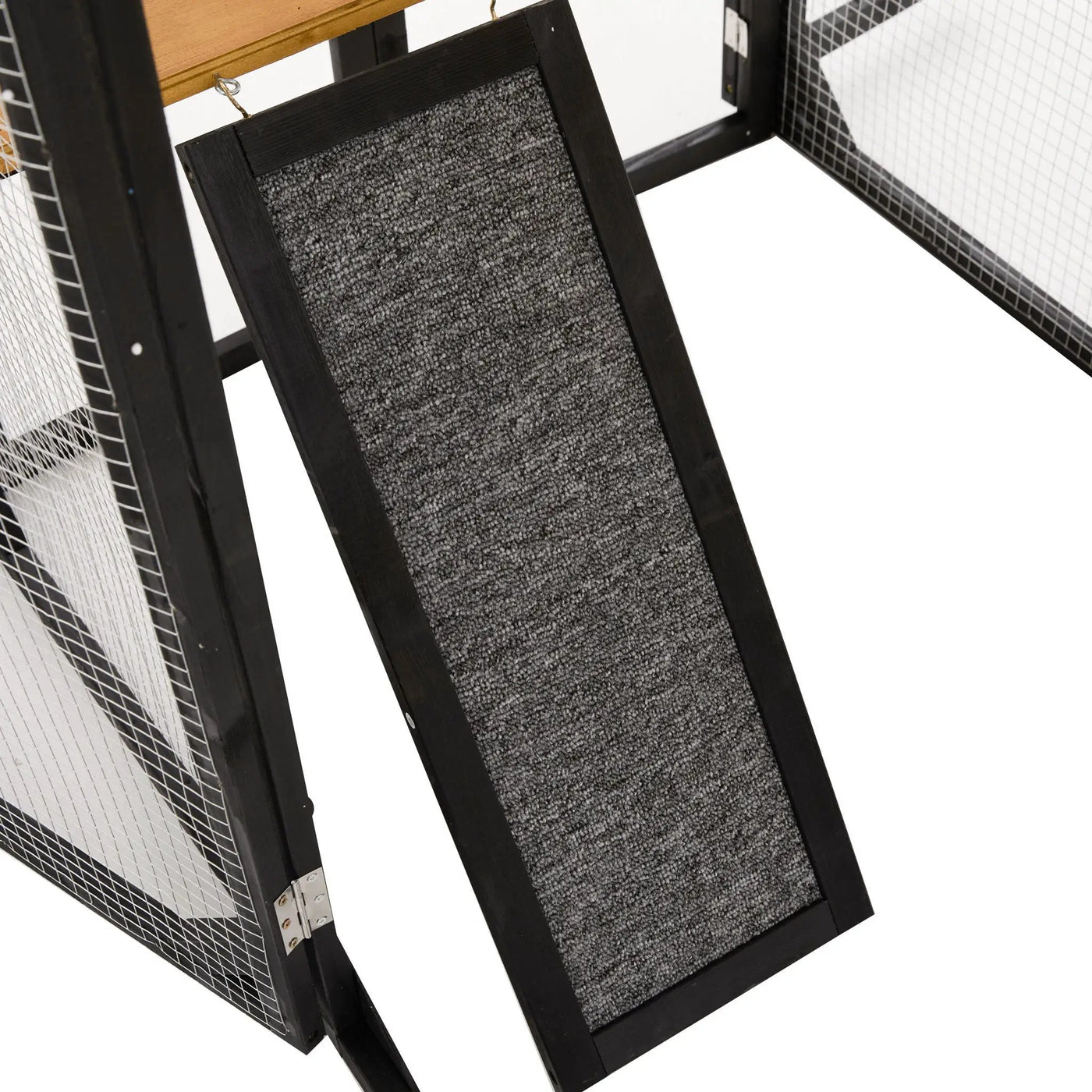 Outdoor Cat Enclosure With Sleeping Houses, Jumping Platforms, Scratching Post by HouseOfZazla