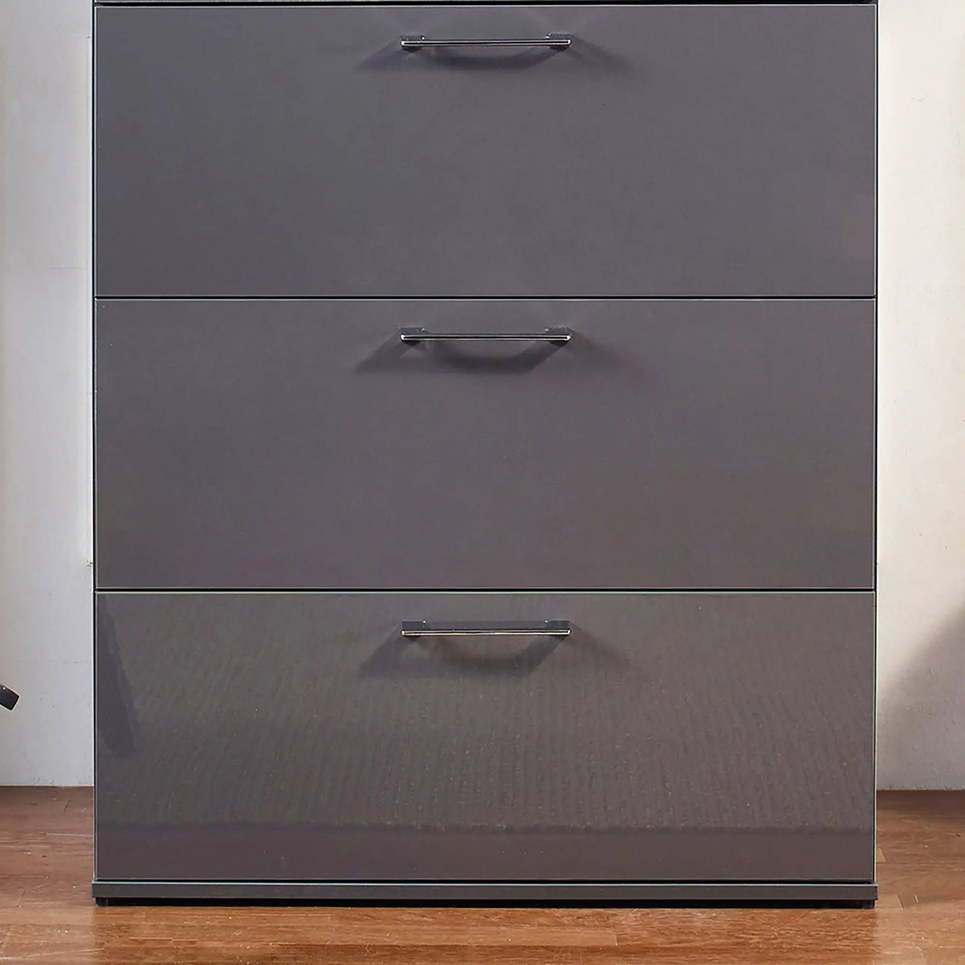 Bliss - Glossy 4 Drawer Jumbo Chest With Extra Deep Storage by HouseOfZazla