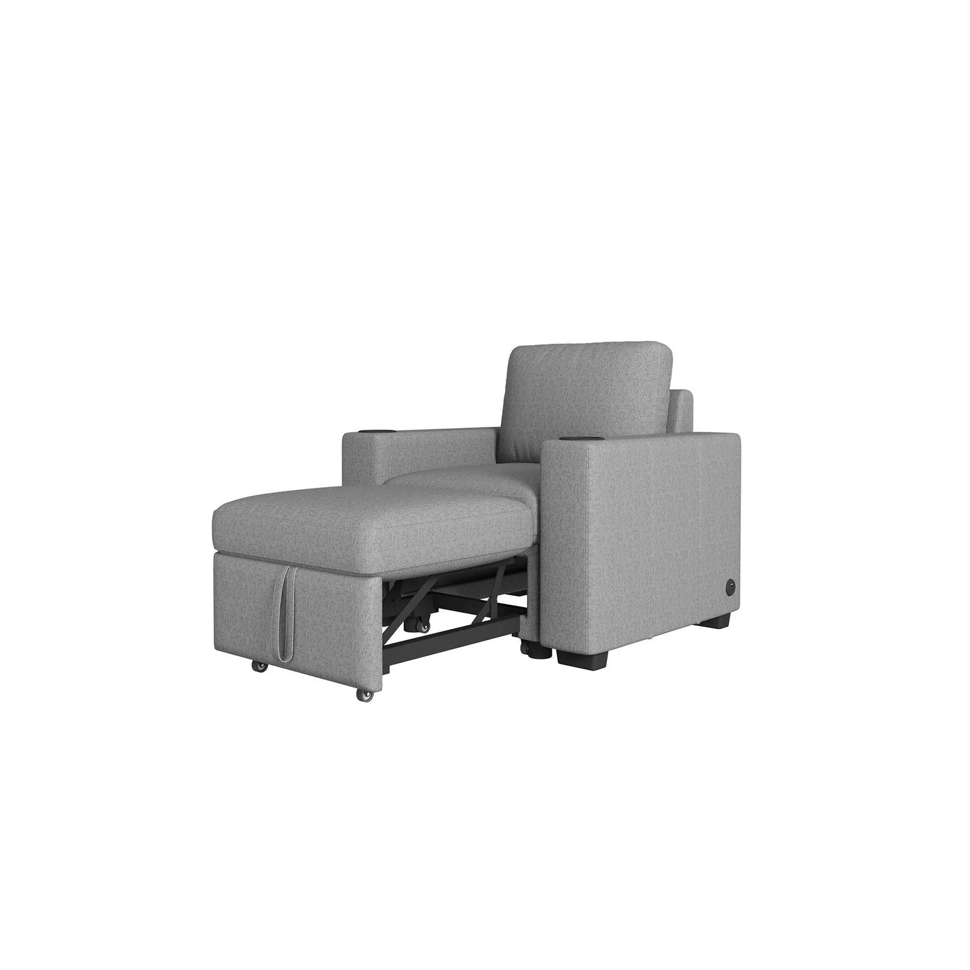 Single Pull Out Sofa Bed With USB Ports And Cup Holders by HouseOfZazla