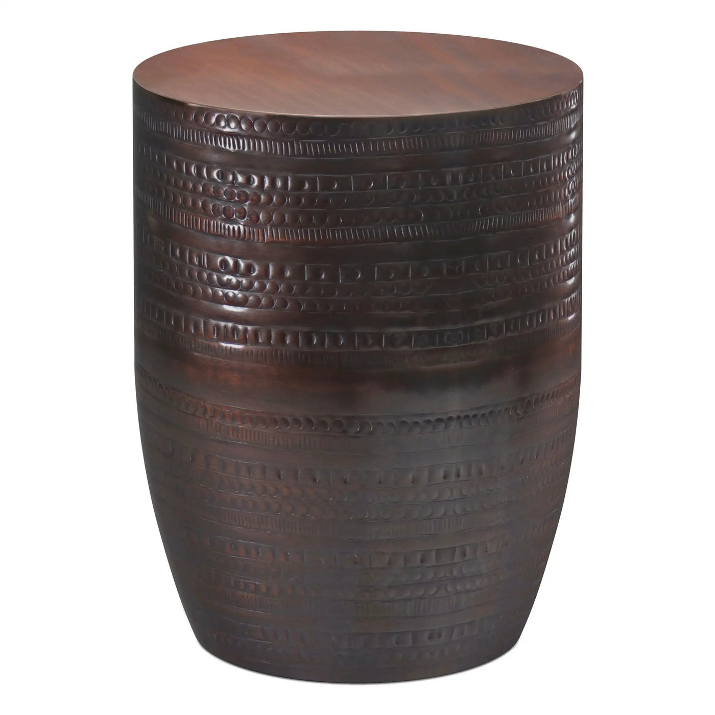 Johnsen - Handcrafted Large Metal Accent Table by HouseOfZazla