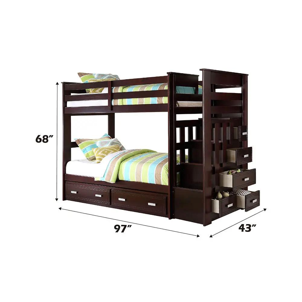 Allentown - Bunk Bed w/Storage Ladder & Trundle by Unique Piece Furniture
