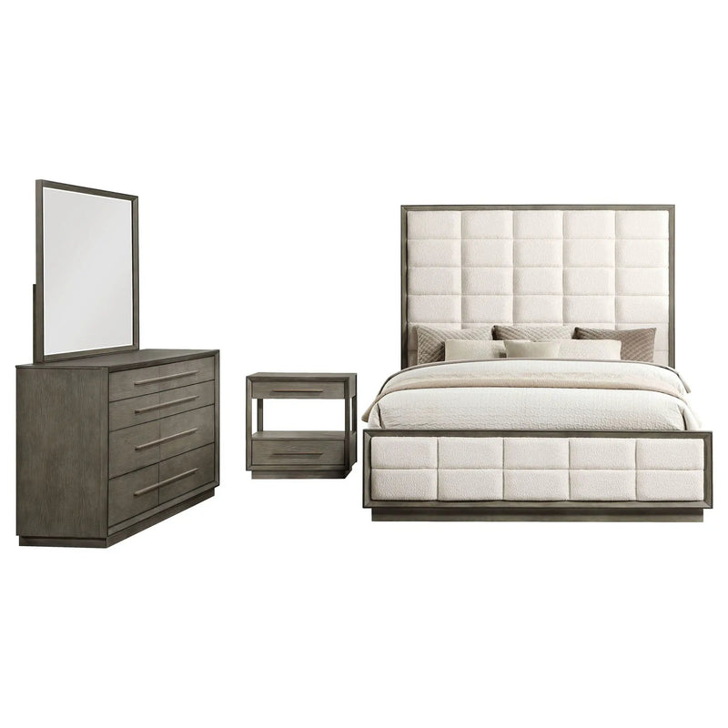 Durango 4-piece Queen Bedroom Set Taupe Oak by Unique Piece Furniture