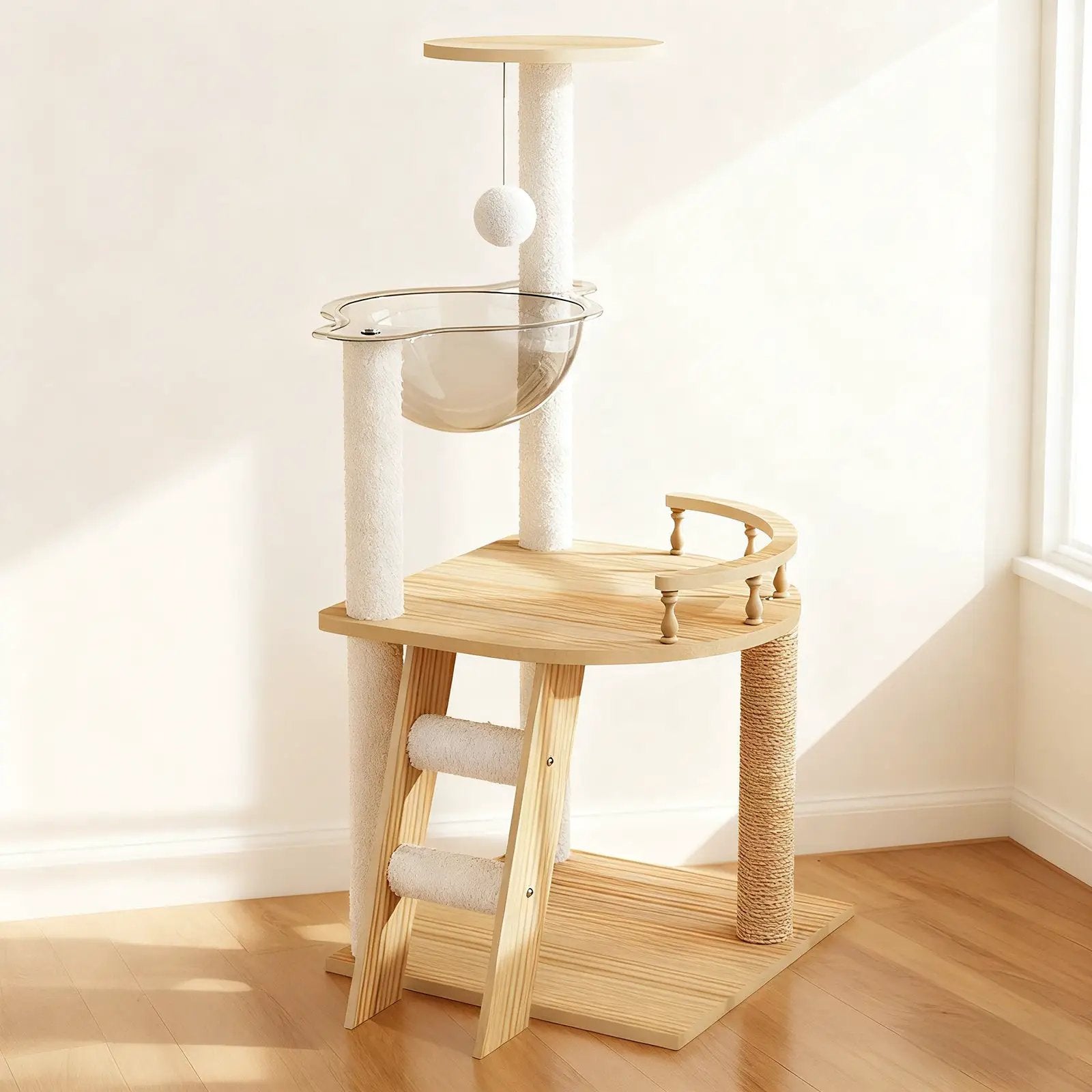 41.3" Modern Cat Tower by HouseOfZazla