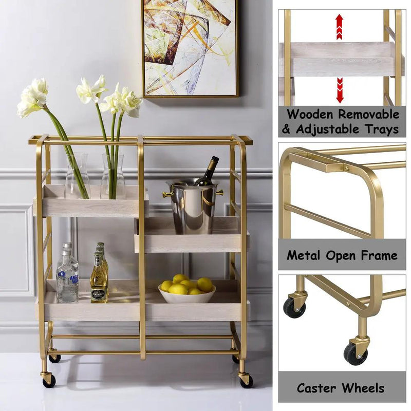 Vorrik - Serving Cart by Unique Piece Furniture