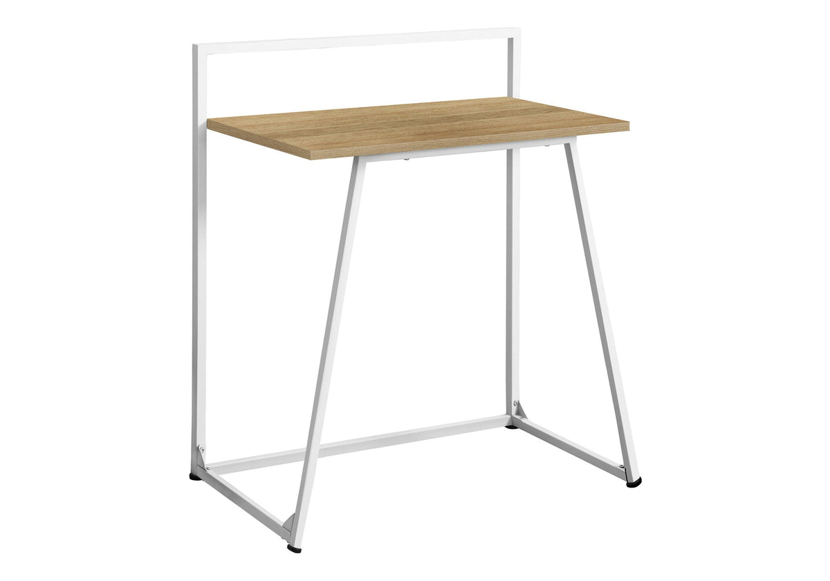 Contemporary & Modern Computer Desk with Wood Laminate Top - Light Brown, Black, or White, photo 3 of 12