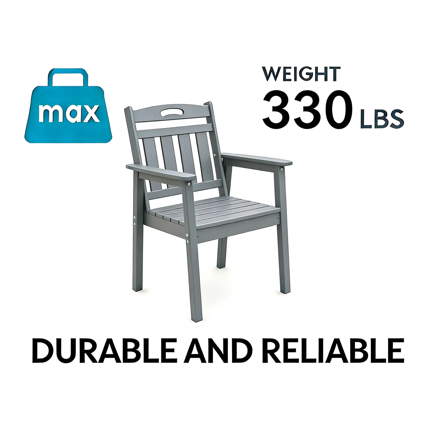 HDPE Outdoor Terrace Dining Chair Set by HouseOfZazla