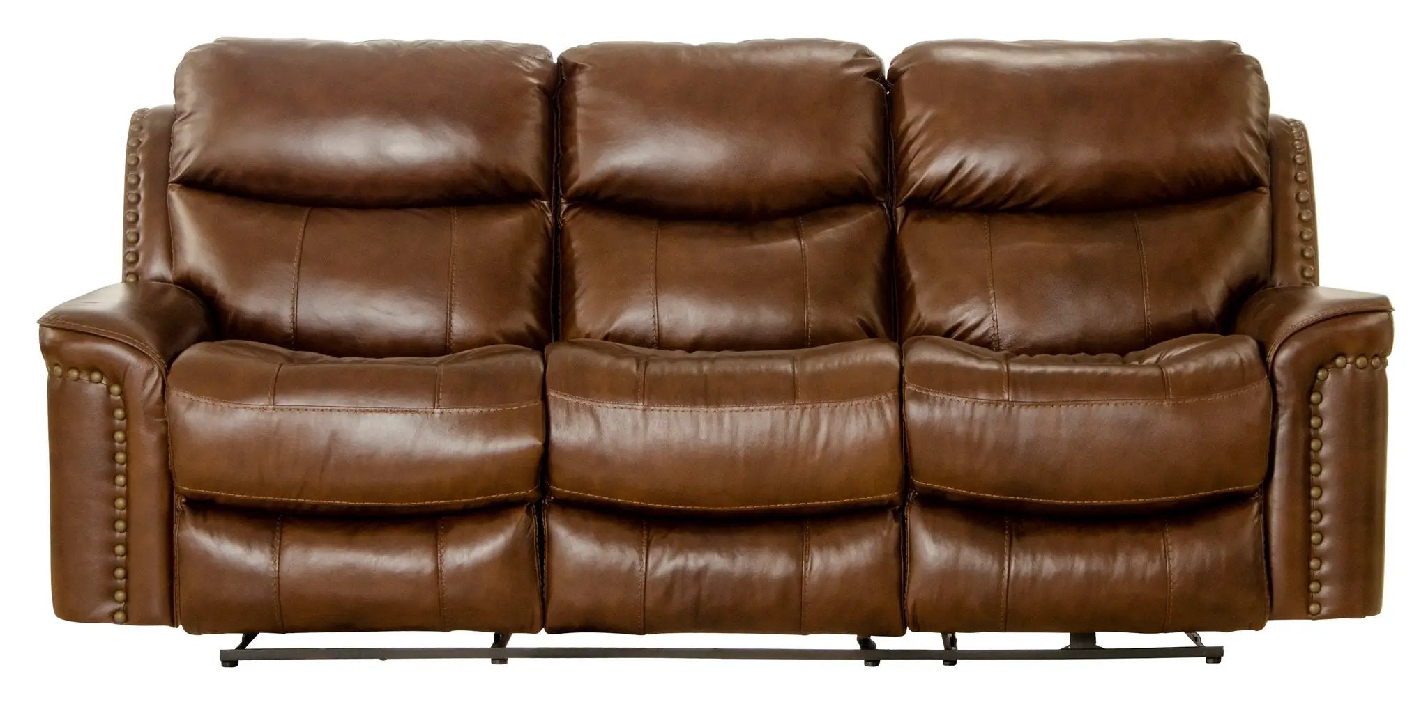 Ceretti - Power Reclining Sofa - Brown Italian Top Grain Leather Match by Unique Piece Furniture