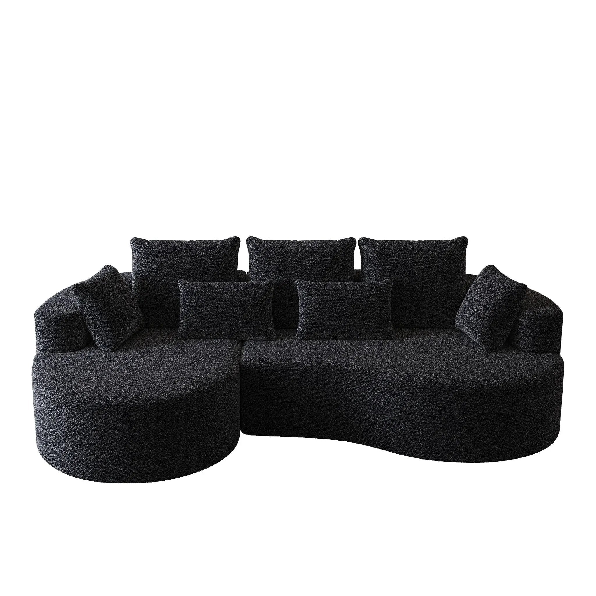Curved Oversized Sectional Sofa With Extra Deep Seat by HouseOfZazla