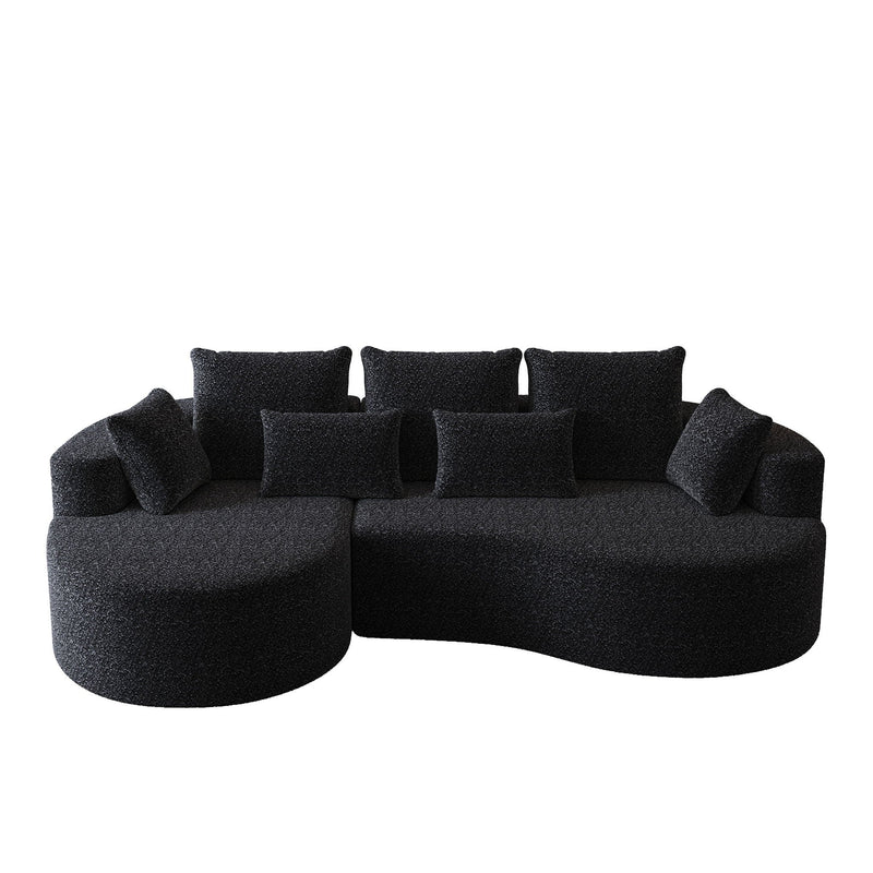 Curved Oversized Sectional Sofa With Extra Deep Seat by HouseOfZazla