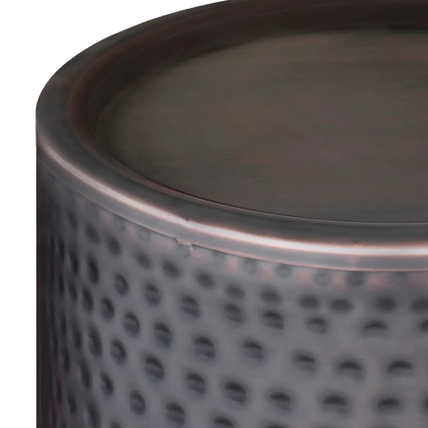 Corbin - Hammered Metal Side Table by HouseOfZazla