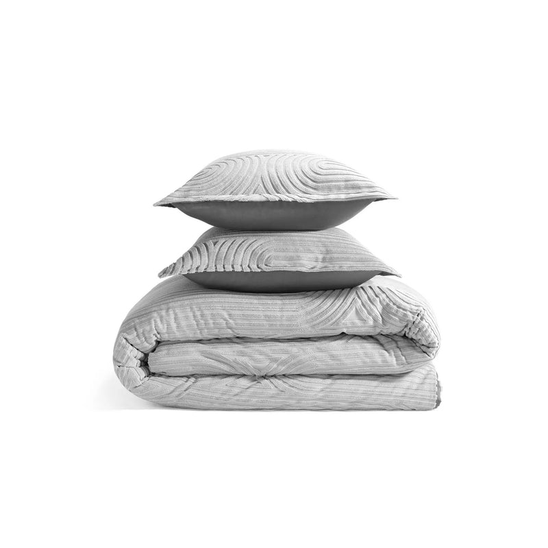 BedGear Performance Duvet Set, King - Grey/Racetrack by HouseOfZazla