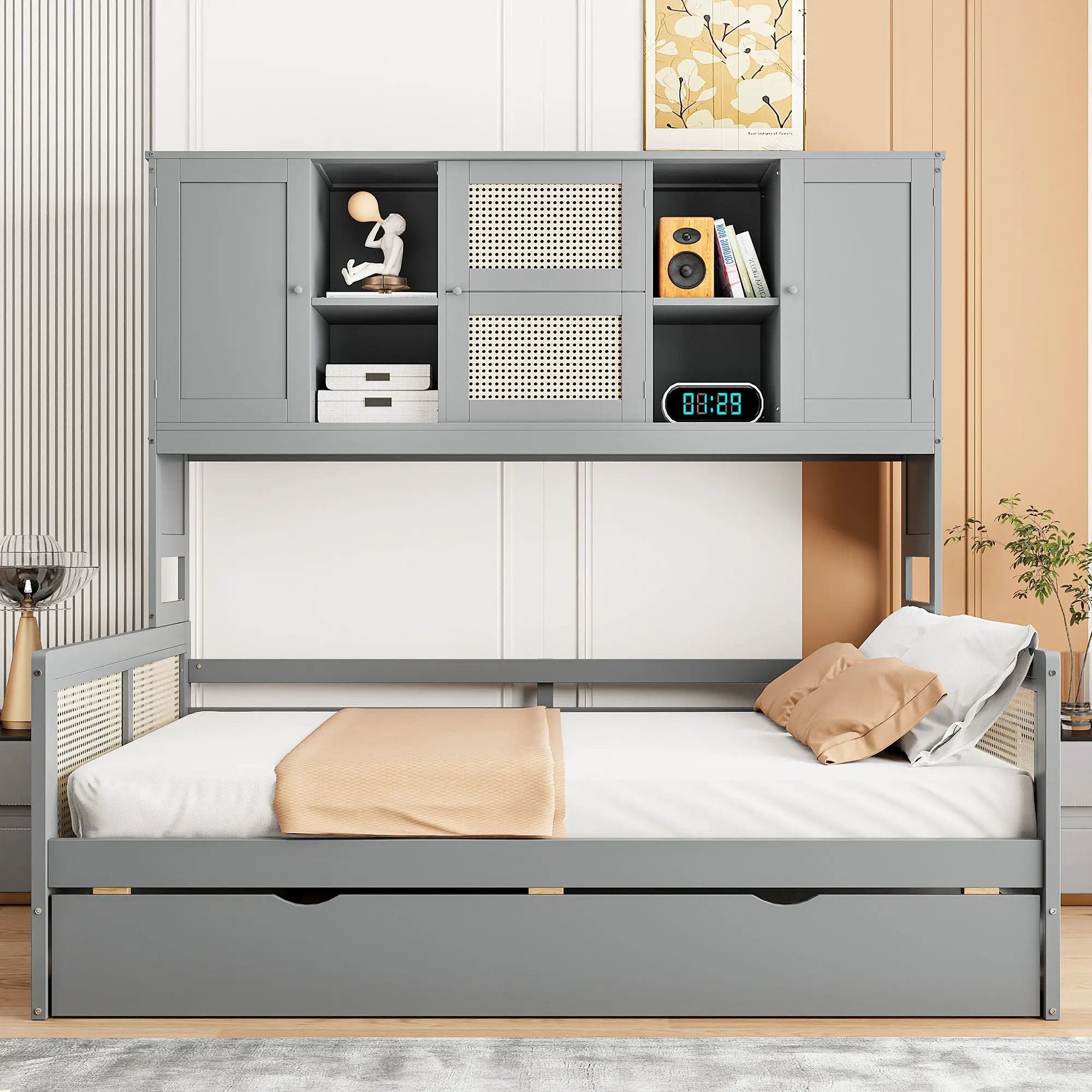 Daybed And All In One Cabinet And Shelf by Unique Piece Furniture