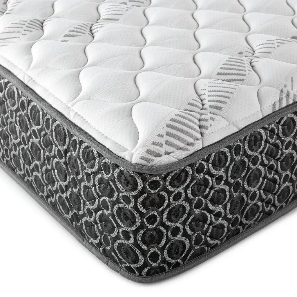 Hayes Queen Firm Tight Top Hybrid Mattress White by Unique Piece Furniture