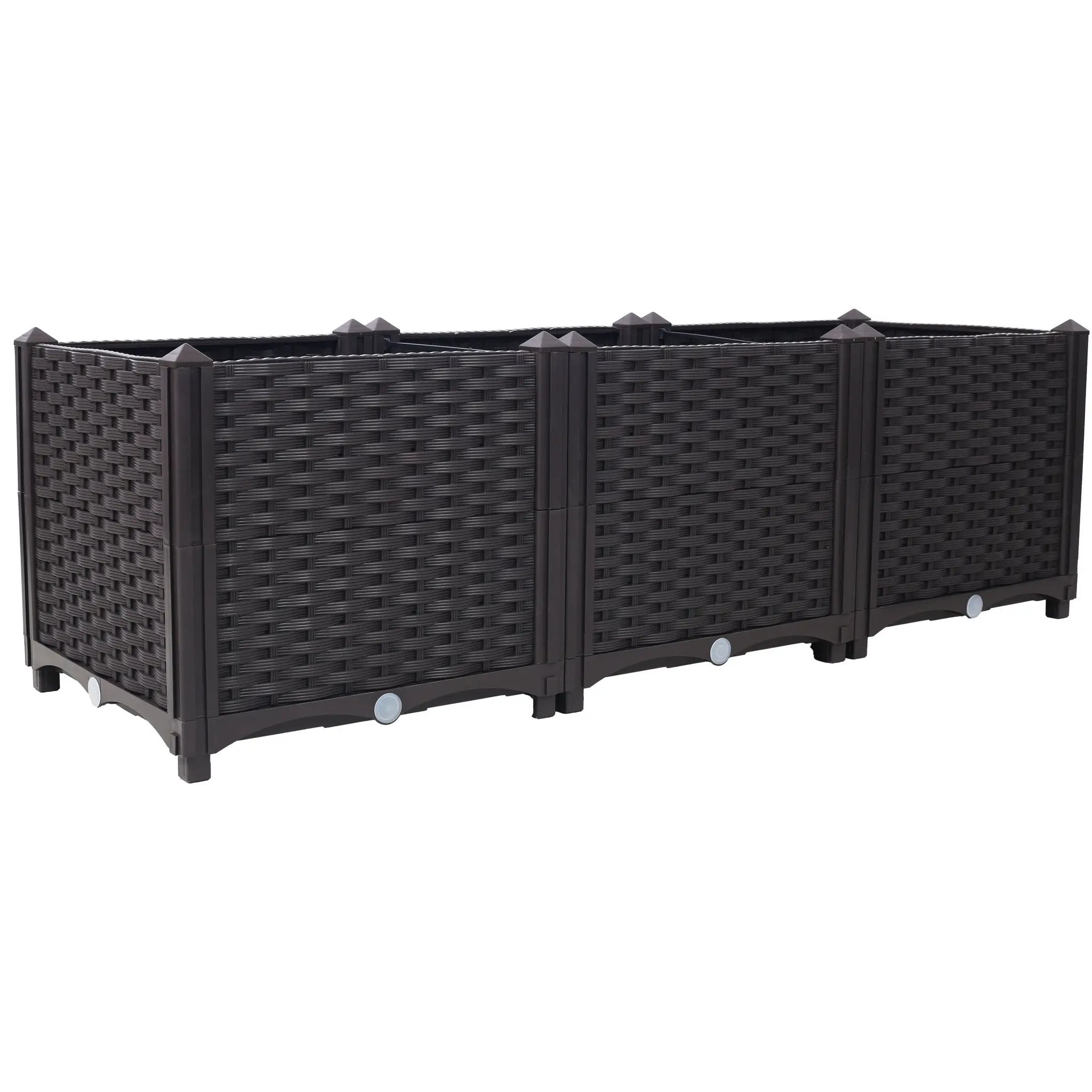 Deep Raised Garden Bed Plastic Planter Boxes by HouseOfZazla