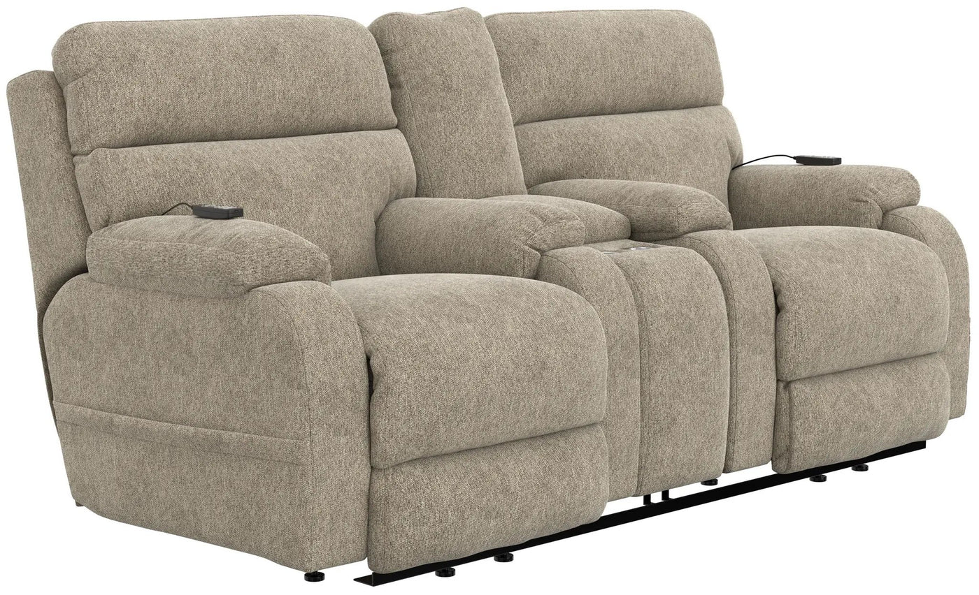 Regenerator - Dual Lift Power Headrest Console Loveseat With CR3 Heat/Massage/Lumbar/Zero Gravity by Unique Piece Furniture