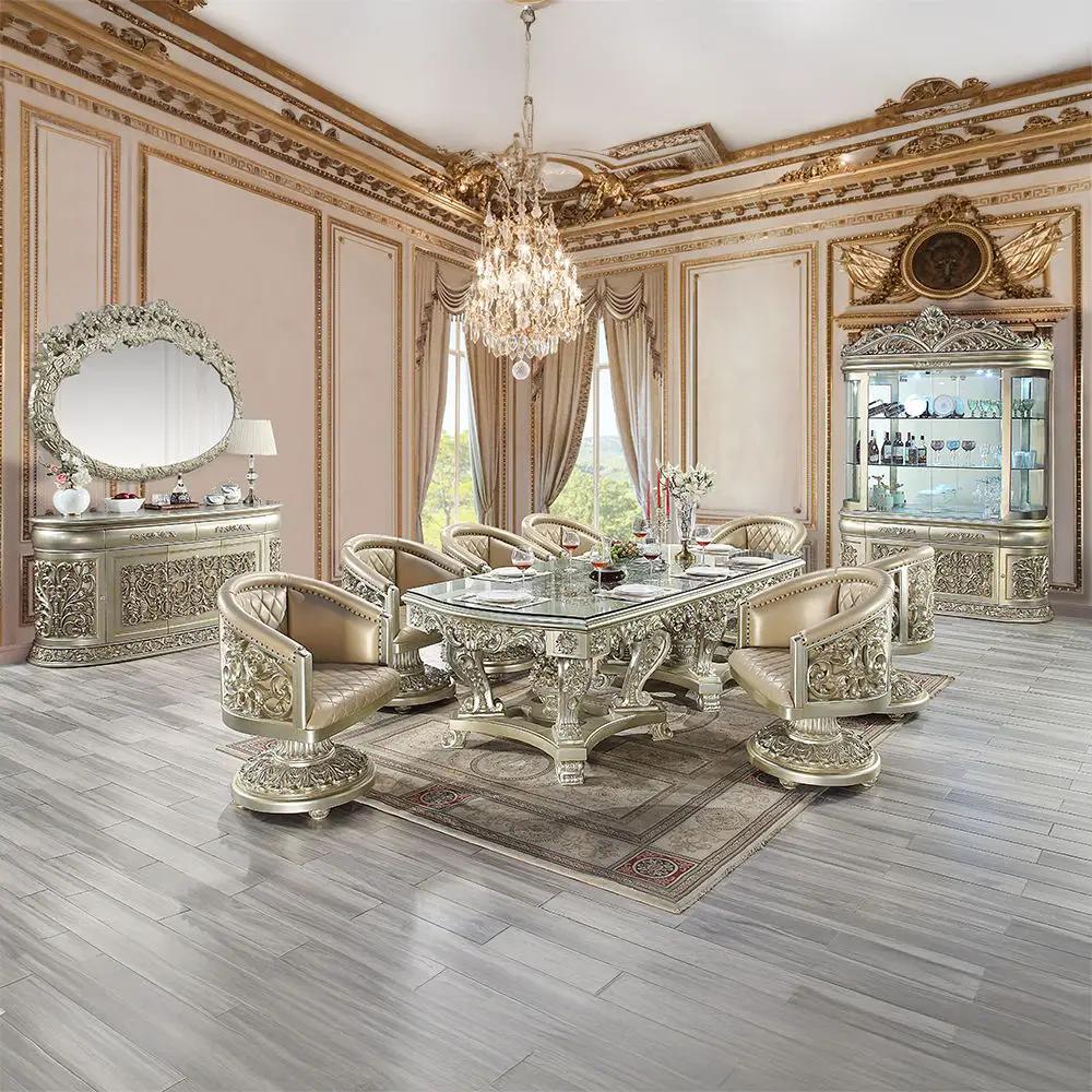 Sorina - Dining Table - Antique Gold by Unique Piece Furniture