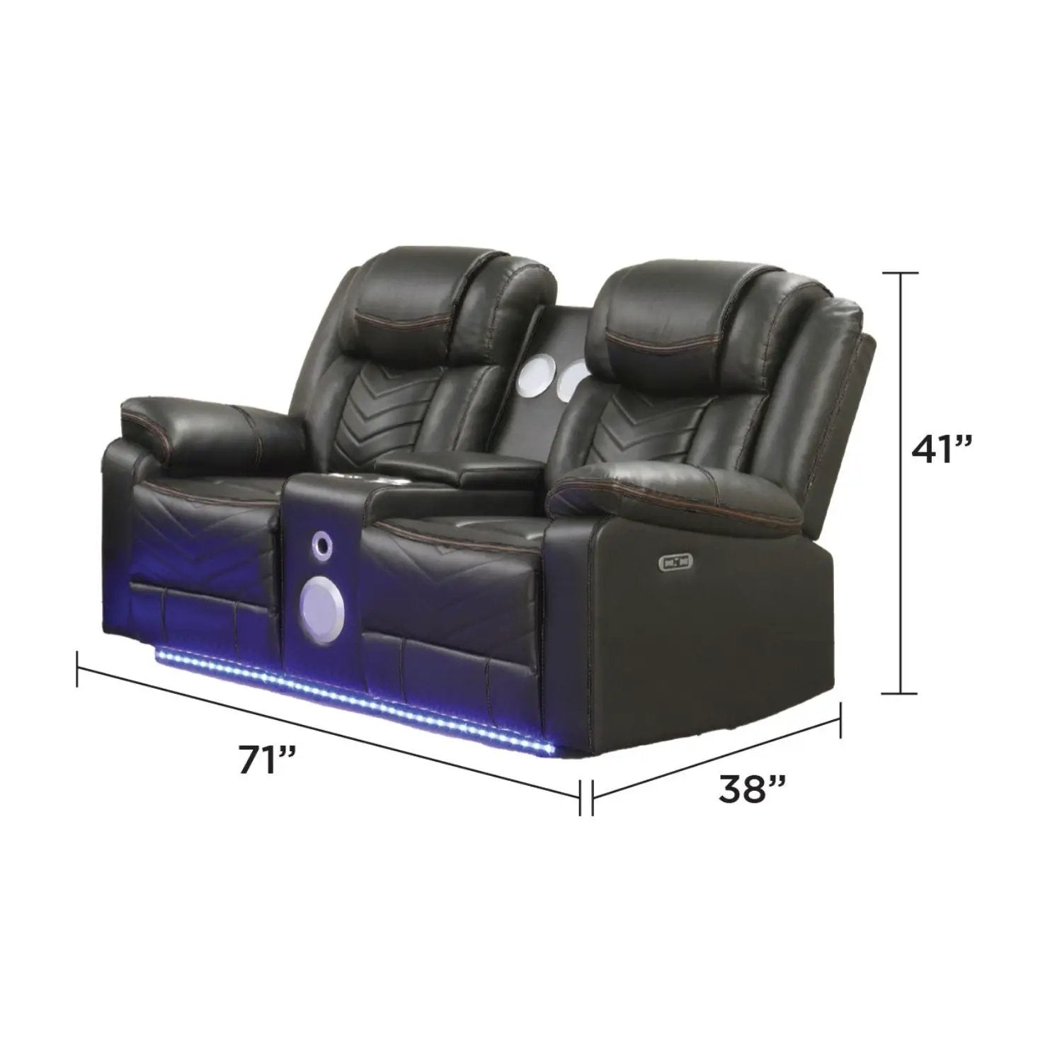 Challenger LED Power Recliner Set