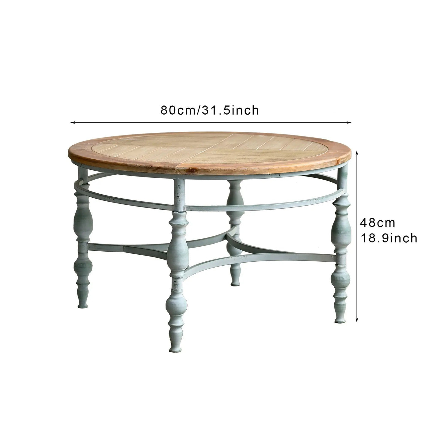 Round Top Carved Table For Living Room by Unique Piece Furniture