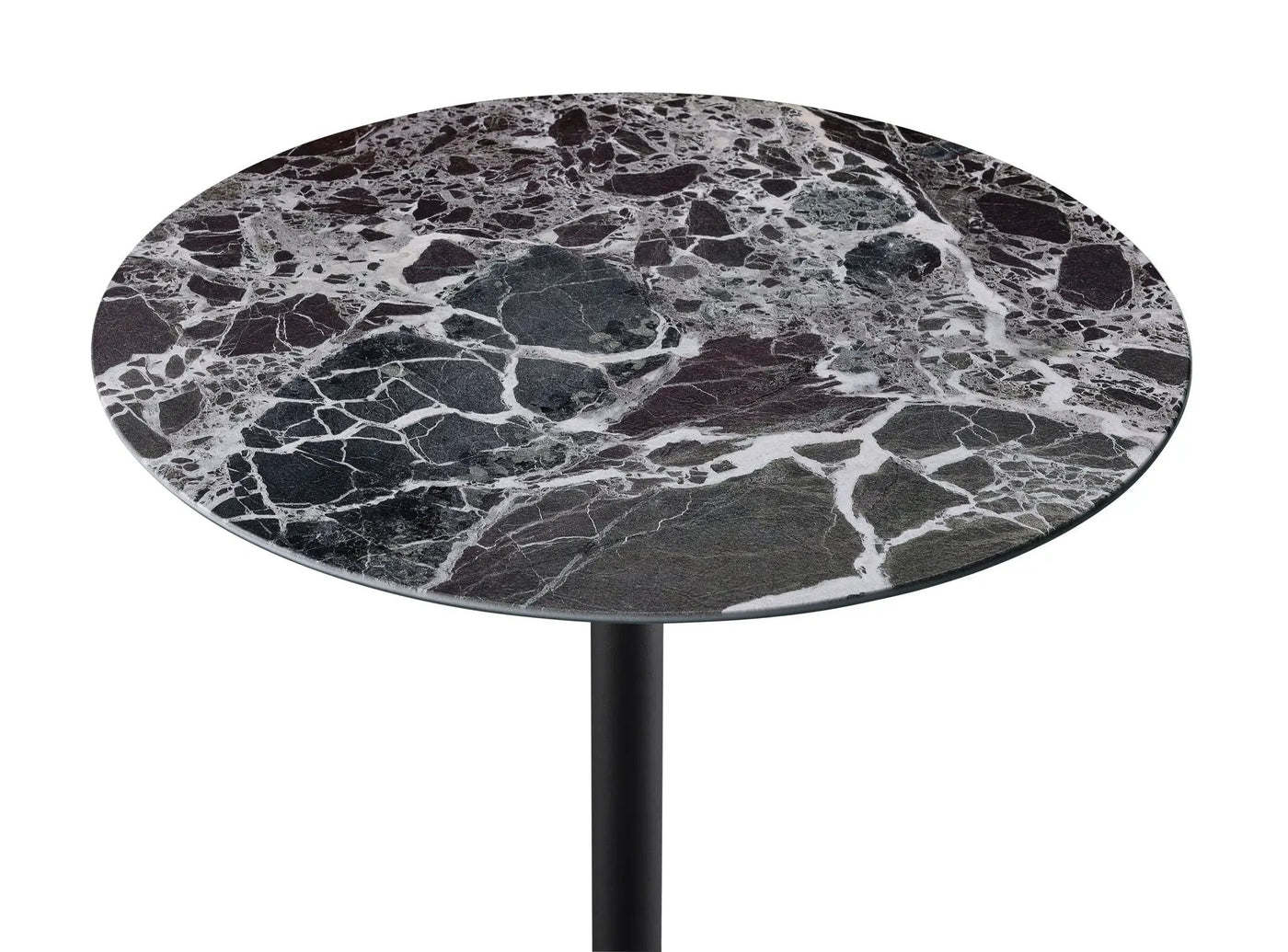 Orbit - 15.5" End Table With Height Adjustable Marble Textured Top by HouseOfZazla