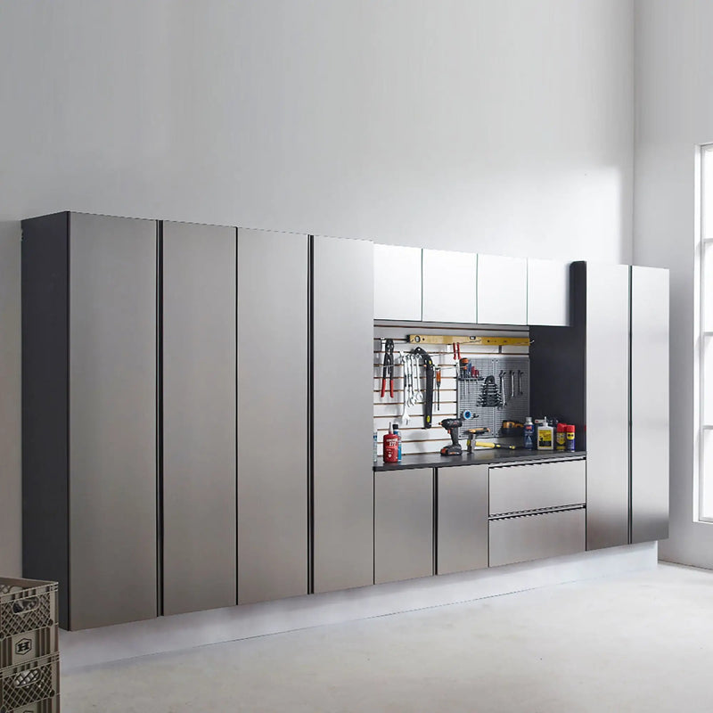 Nova Series - Wall Mounted Garage Cabinet - Dark Gray by HouseOfZazla