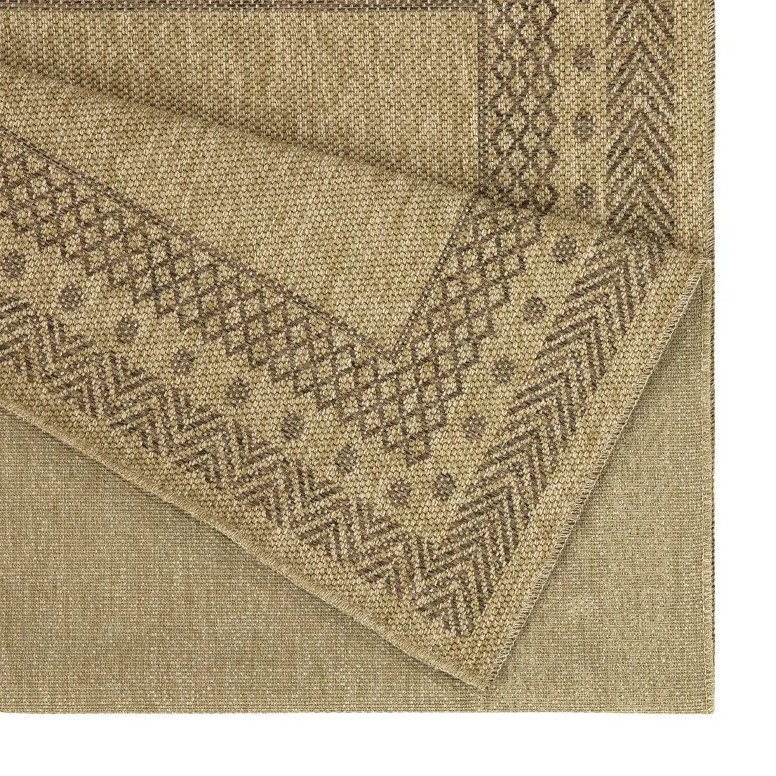 Earth GC_NTL1007 Jute/Mocha Indoor/Outdoor Area Rug by HouseOfZazla