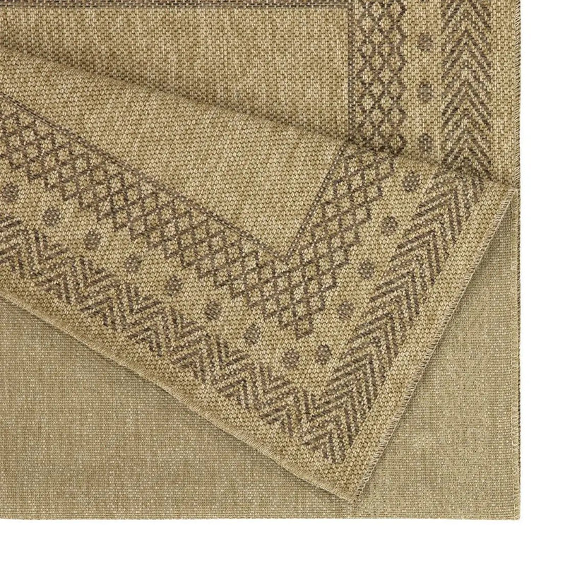 Earth GC_NTL1007 Jute/Mocha Indoor/Outdoor Area Rug by HouseOfZazla