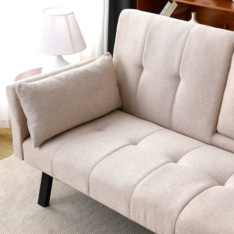 Sofa Bed With Foldable Design And Cup Holder by HouseOfZazla