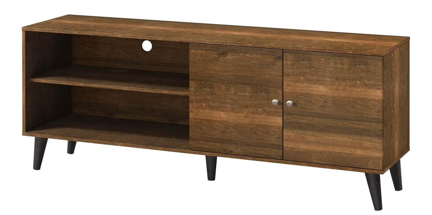 Amidon - TV Stand, With 2 Storage Shelves And 1 Cabinet by HouseOfZazla