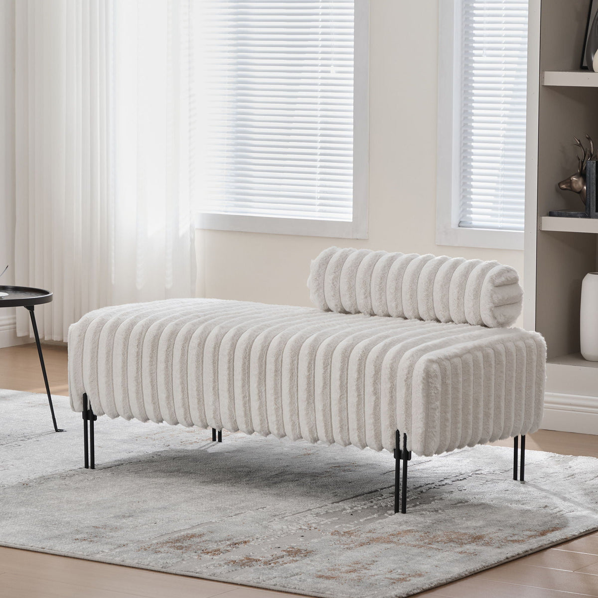 Mini Loveseat with Adjustable Backrest - Fabric Stationary Loveseat - Beige, Dark Brown, or Dark Gray, photo 9 of 10