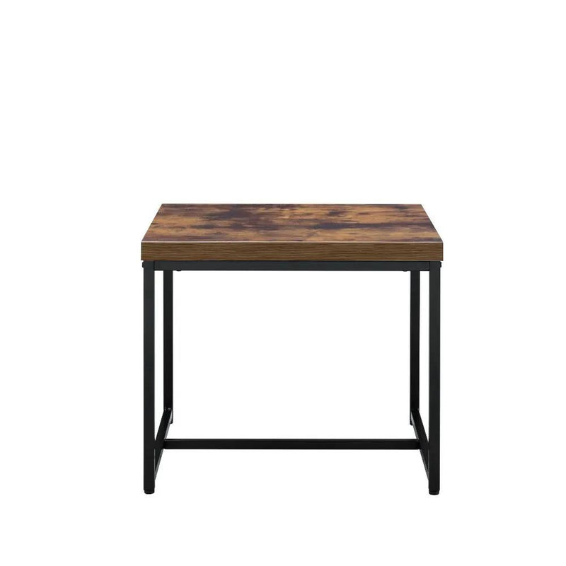 Bob - End Table - Weathered Oak & Black by Unique Piece Furniture