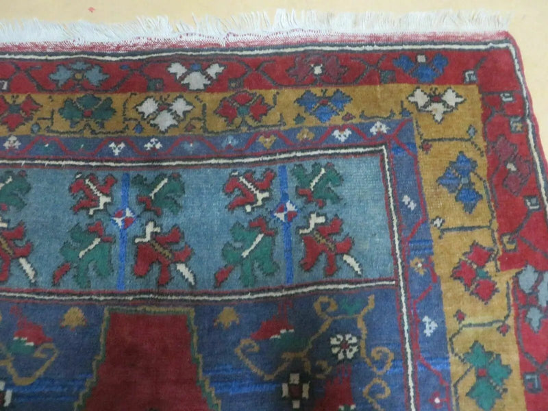 4' X 8' Vintage Handmade Turkish Kazak Pattern Wool Rug Carpet Nice # 105 by Jewel Rugs