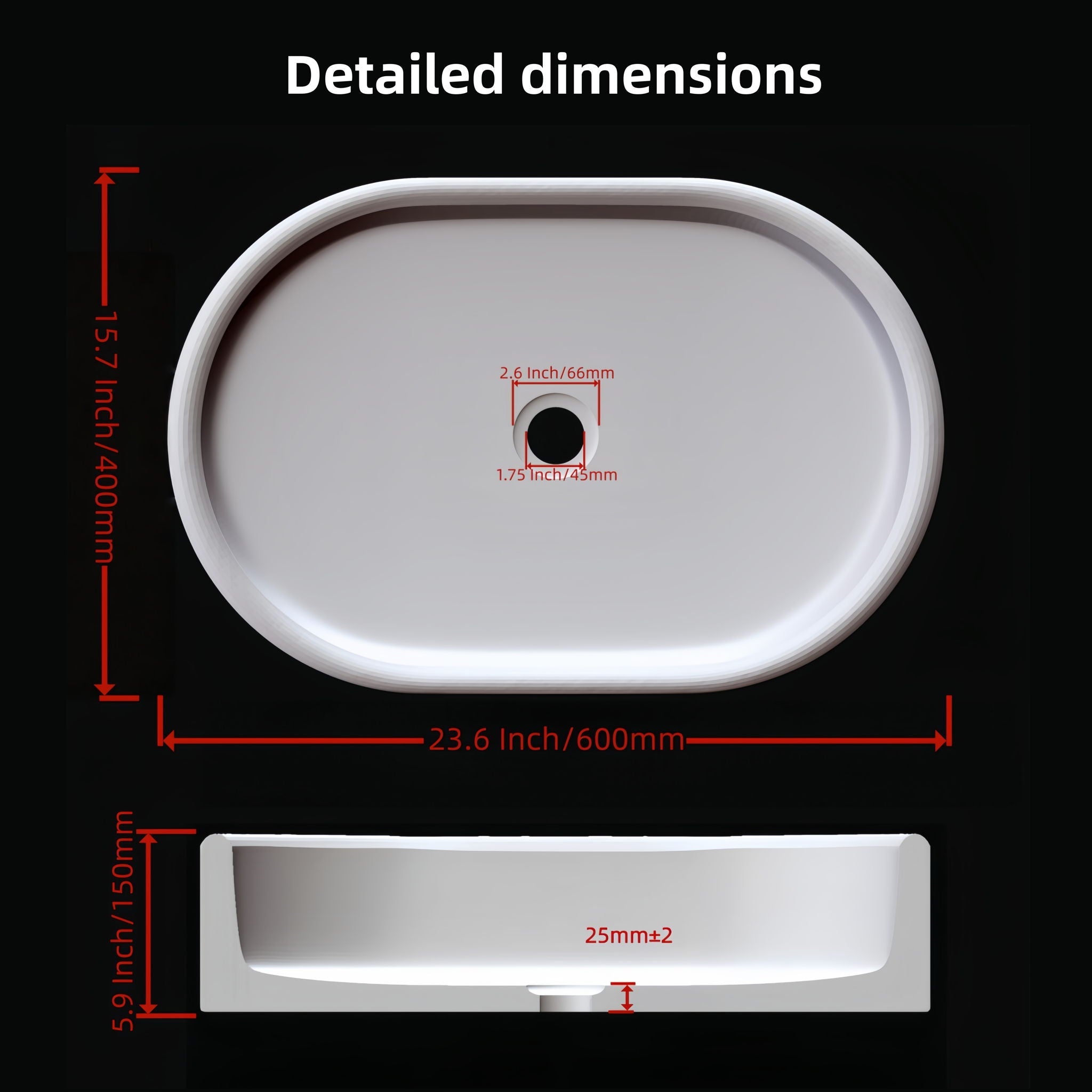 Bathroom Vessel Sink, Semi Polished Surface by HouseOfZazla