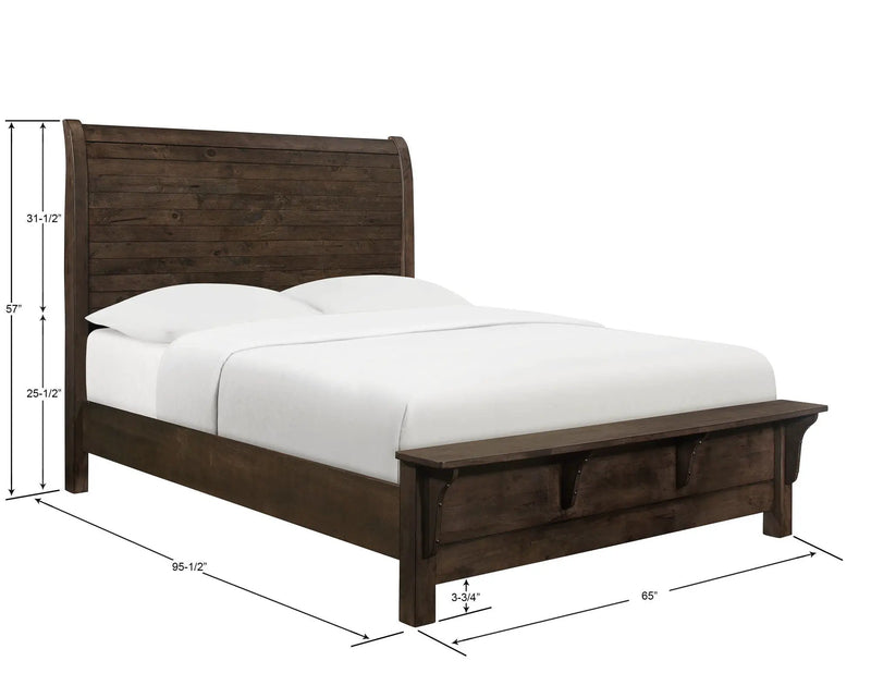 Verna - Sleigh Bed by HouseOfZazla