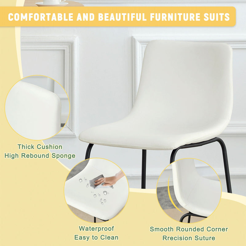 Retro Bar Chairs, Comfortable Stools (Set of 2) by HouseOfZazla