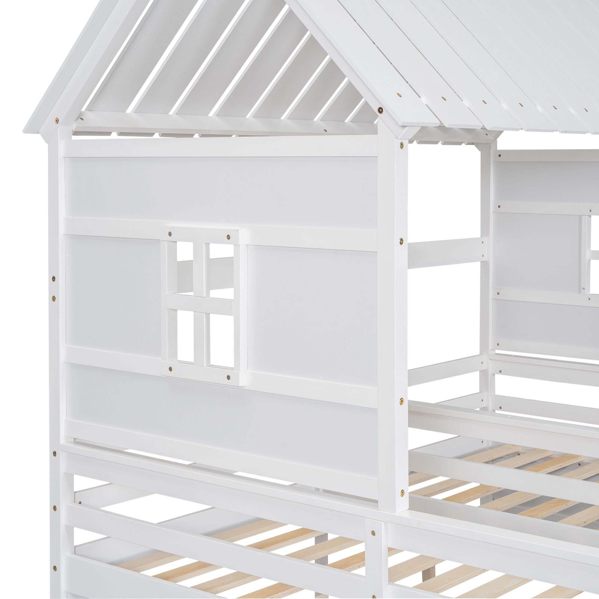 House Platform Beds With 2 Drawers, Side By Side Design by HouseOfZazla
