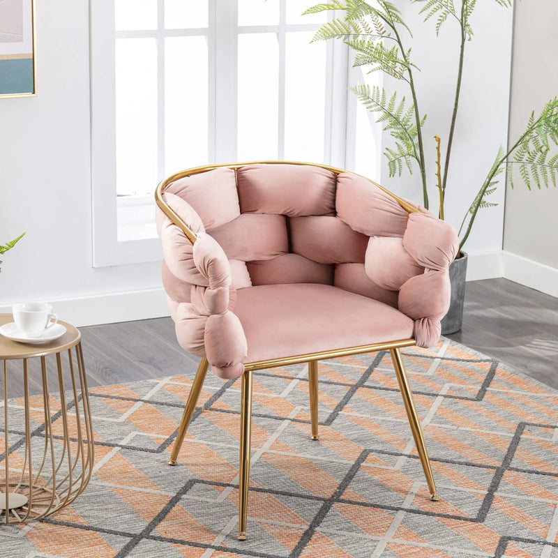 Luxury Modern Simple Leisure Single Sofa Chair Bedroom Lazy Person Household Dresser Stool Manicure Table Back Chair by HouseOfZazla