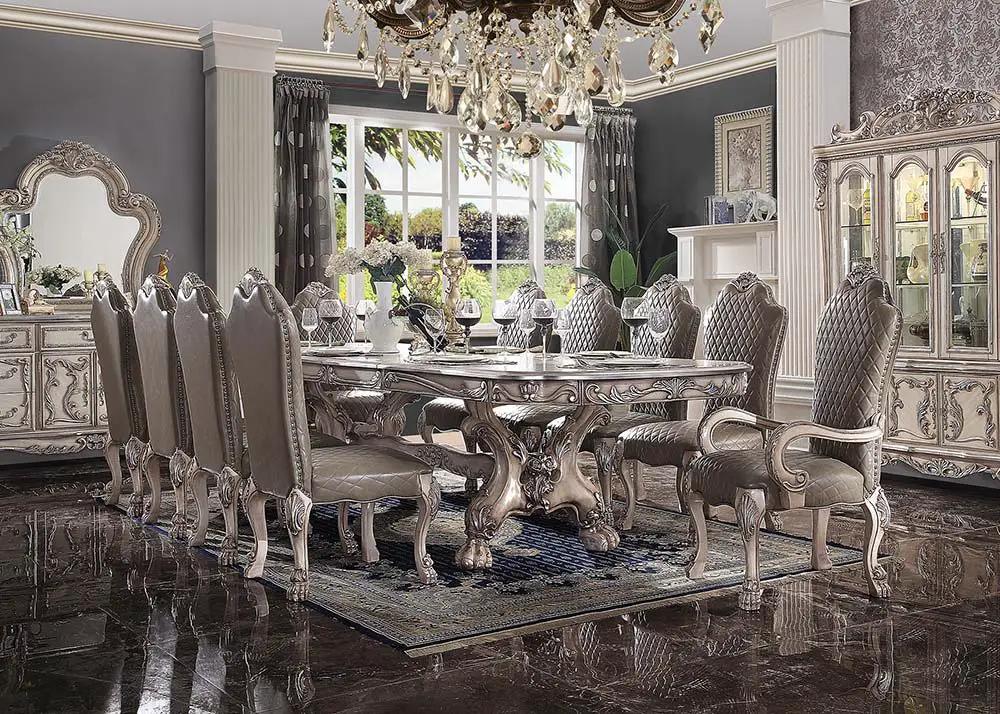 Dresden - 31" Dining Table - Vintage Bone White by Unique Piece Furniture