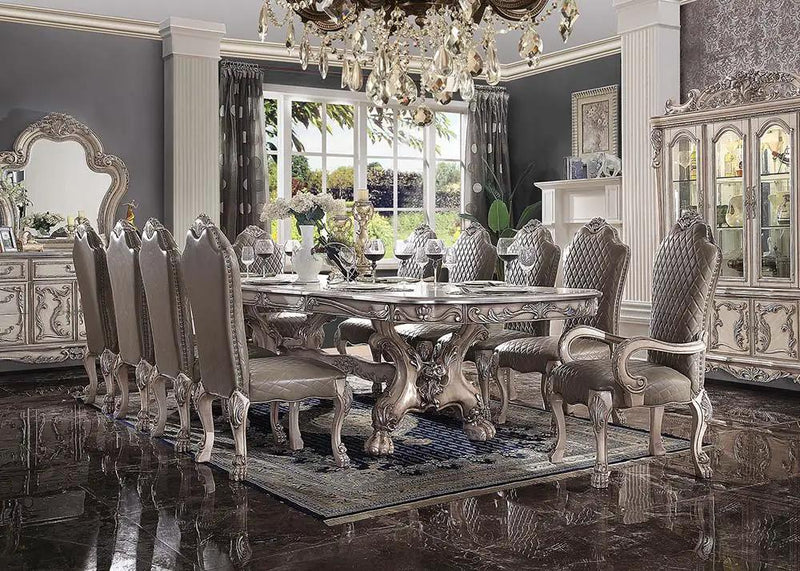 Dresden - 31" Dining Table - Vintage Bone White by Unique Piece Furniture